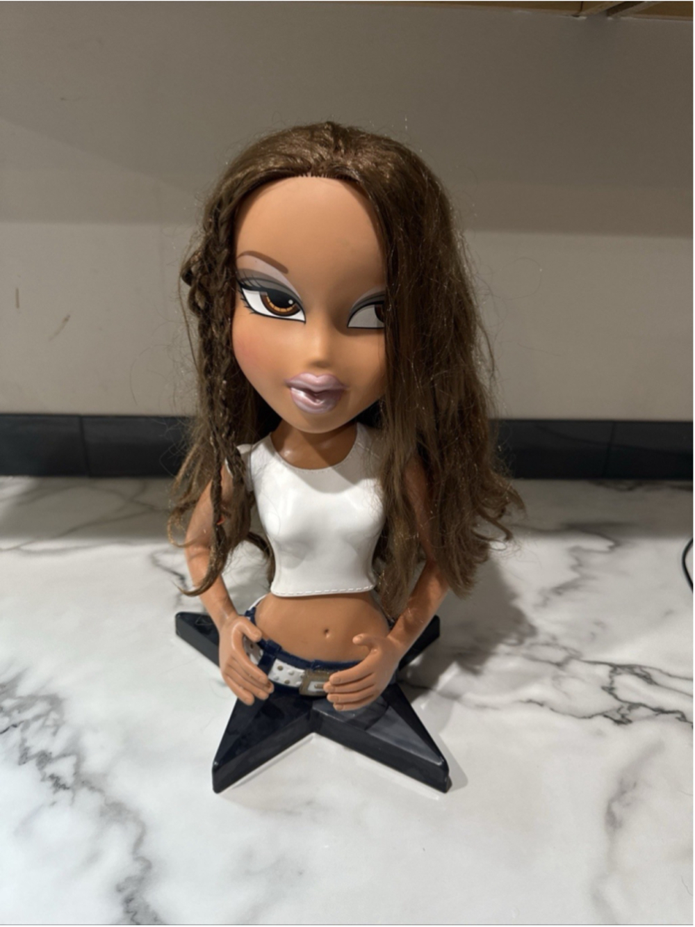 Rare 2002 BRATZ Funky Fashion Makeover Styling Torso Yasmin 14" MGA Posable Arms